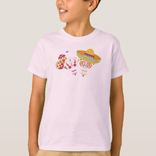 Colorful Dia de Muertos Party Sleeve Shirt