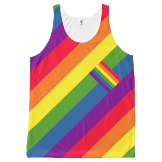 Colorful Diagonal Rainbow Flag Gay Pride
