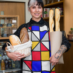 Colorful Diagonal Squares Apron