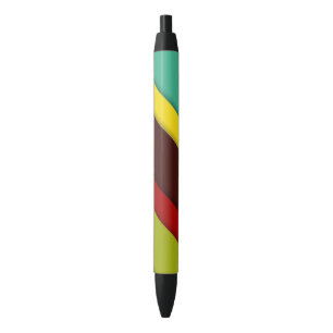 Colorful Diagonal Stripe Pen – Multi-Colored