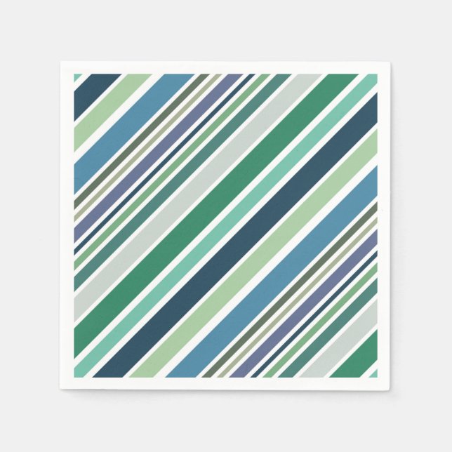Colorful diagonal stripes design napkins (Front)