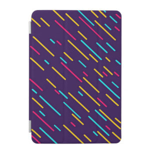 Colorful diagonal stripes iPad mini cover
