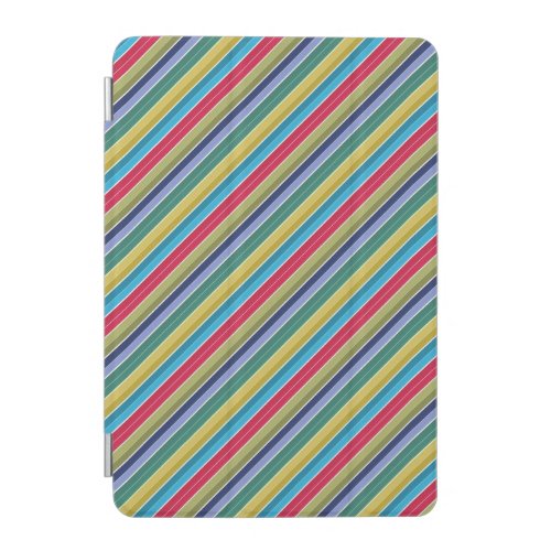 Colorful Diagonal Stripes iPad Mini Cover