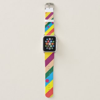 Colorful Diagonal Stripes Pattern