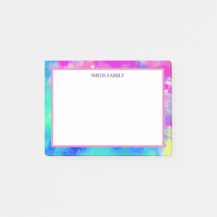Colorful Diagonal Stripes Retro Post-it Notes