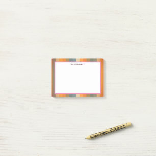Colorful Diagonal Stripes Retro Post-it Notes