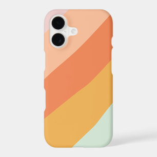 Colorful Diagonal Stripes Retro Sweet Candy Pastel iPhone 17 Case
