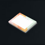 Colorful Diagonal Stripes Retro Sweet Candy Pastel Post-it Notes<br><div class="desc">A fun retro geometric diagonal stripes graphic design in a cute color palette of orange,  yellow,  peach,  coral,  pastel pink and mint green,  personalized with name or wording of your choosing.</div>