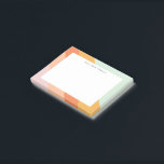 Colorful Diagonal Stripes Retro Sweet Candy Pastel Post-it Notes<br><div class="desc">A fun retro geometric diagonal stripes graphic design in a cute color palette of orange,  yellow,  peach,  coral,  pastel pink and mint green,  personalized with name or wording of your choosing.</div>