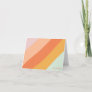 Colorful Diagonal Stripes Sweet Candy Pastel Name Note Card