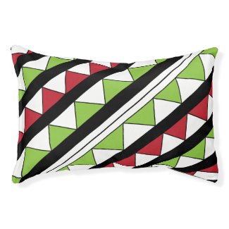 Colorful Diagonal Triangles Stripes Pattern