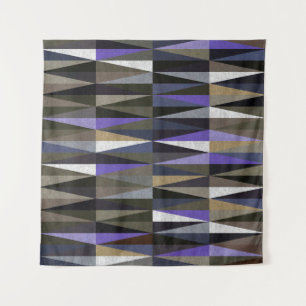 Colorful diamond floor tiles, high-resolution. tapestry