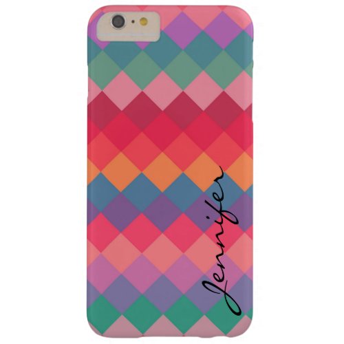 Colorful Diamond Geometric Pattern 15 Barely There iPhone 6 Plus Case