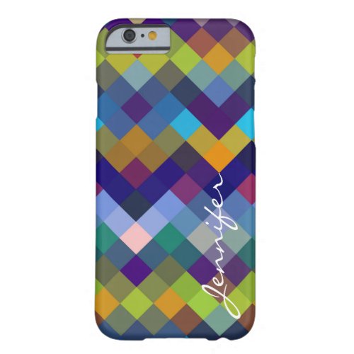 Colorful Diamond Geometric Pattern 2 Barely There iPhone 6 Case