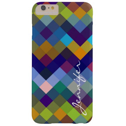 Colorful Diamond Geometric Pattern 2 Barely There iPhone 6 Plus Case