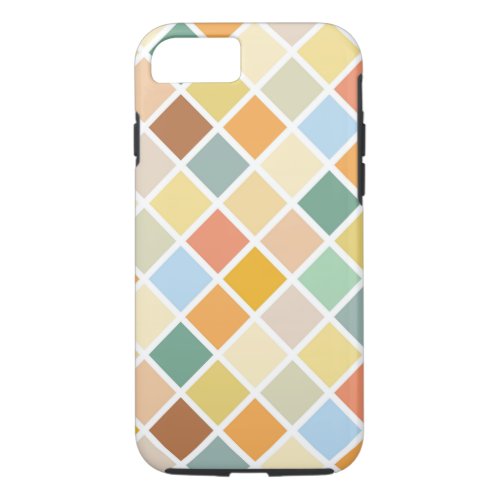 Colorful Diamond Pattern iPhone 87 Case