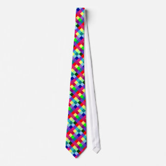 Colorful Diamond Pattern Tie