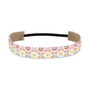 Colorful diamonds ikat geometric athletic headband