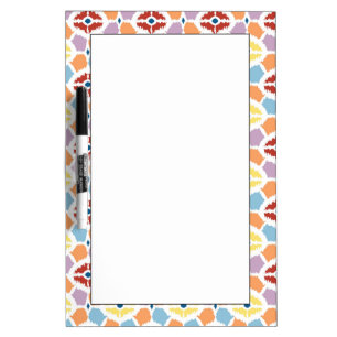 Colorful diamonds ikat geometric Dry-Erase board