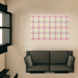 Colorful diamonds ikat geometric rug