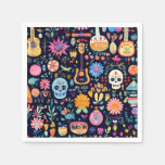 Colorful Dias de los muertos pattern Napkins