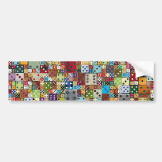 Colorful Dice Bumper Sticker