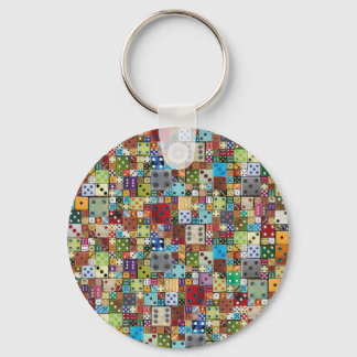Colorful Dice Keychain