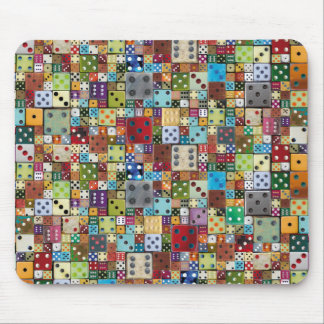 Colorful Dice Mouse Pad