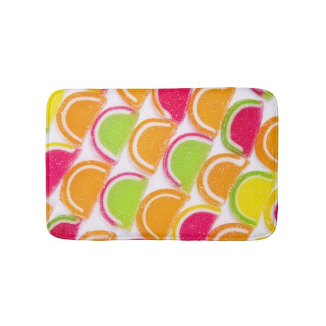 Colorful Different Jelly Candy Bathroom Mat (Front)