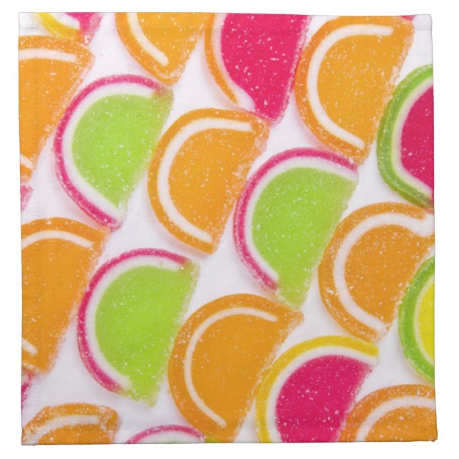 Colorful Different Jelly Candy Cloth Napkin (Front)