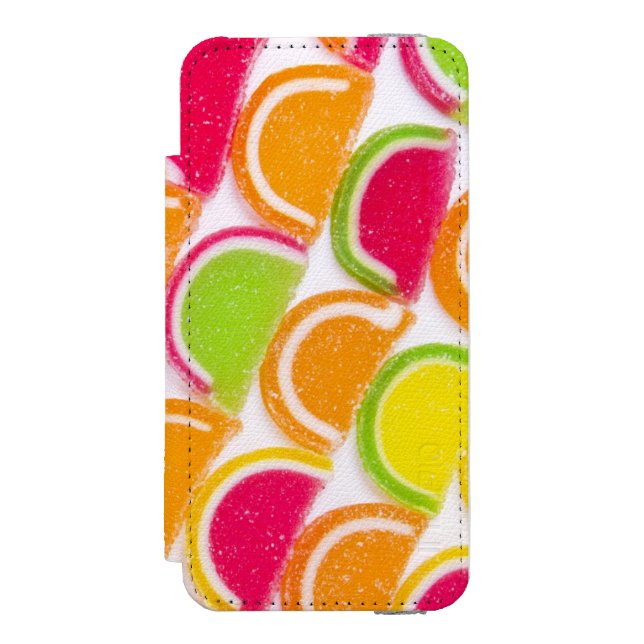 Colorful Different Jelly Candy Incipio iPhone Wallet Case (Folio Front)
