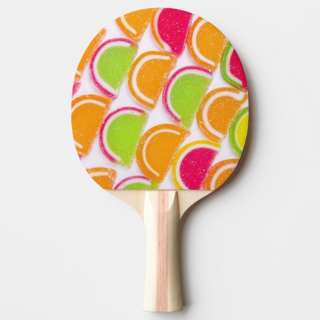Colorful Different Jelly Candy Ping-Pong Paddle (Front)