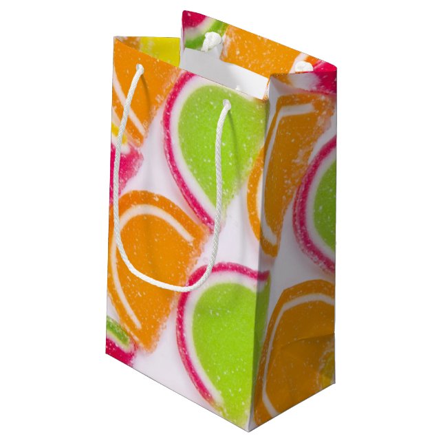 Colorful Different Jelly Candy Small Gift Bag (Back Angled)