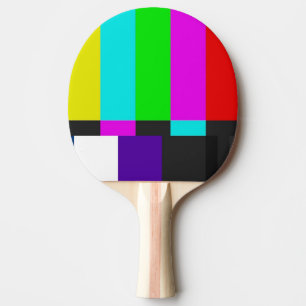 Colorful Difficulties Rainbow Fun Colors Technical Ping Pong Paddle