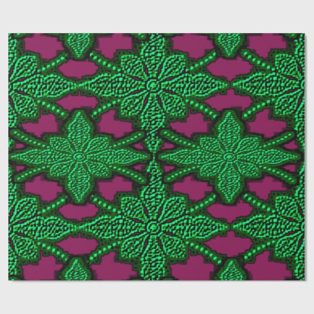 Colorful Digital 3D Design Matte Wrapping Paper – (Flat)