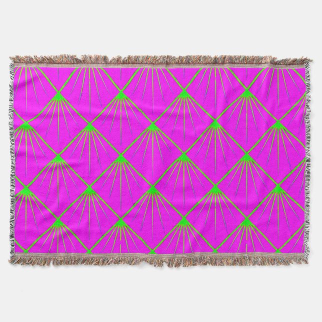 Colorful Digital 3D Design Throw Blanket – Perfect (Front)