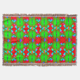Colorful Digital 3D Design Throw Blanket – Perfect