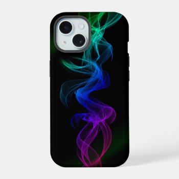 Colorful Digital Abstract Iphone 15 Case by FantasyCases at Zazzle