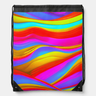 Colorful Digital Design Drawstring Backpack – Perf