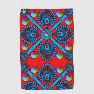 Colorful Digital Design Golf Towel – Perfect Size