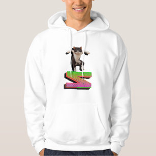 Colorful Digital Design Men's Basic Hooded Hoodie