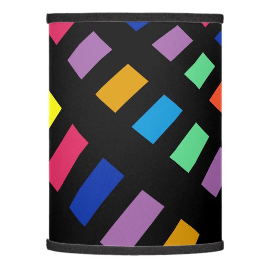 Colorful Digital Rainbow Lamp Shade (Left)