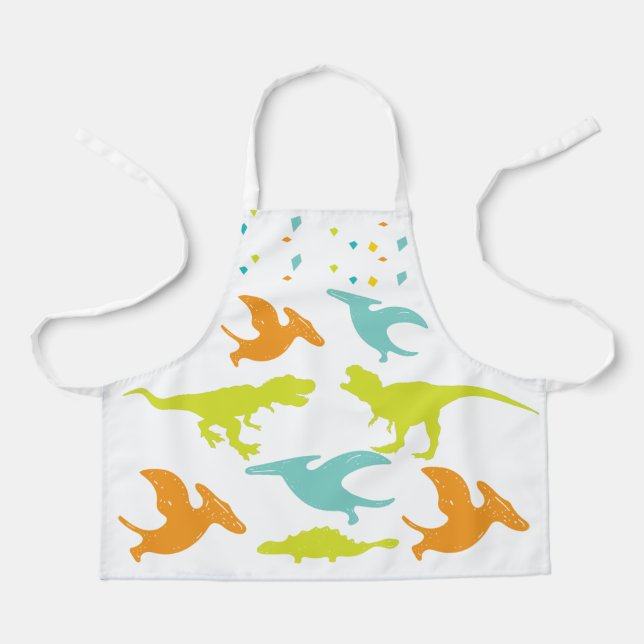 Colorful Dino Apron (Front)
