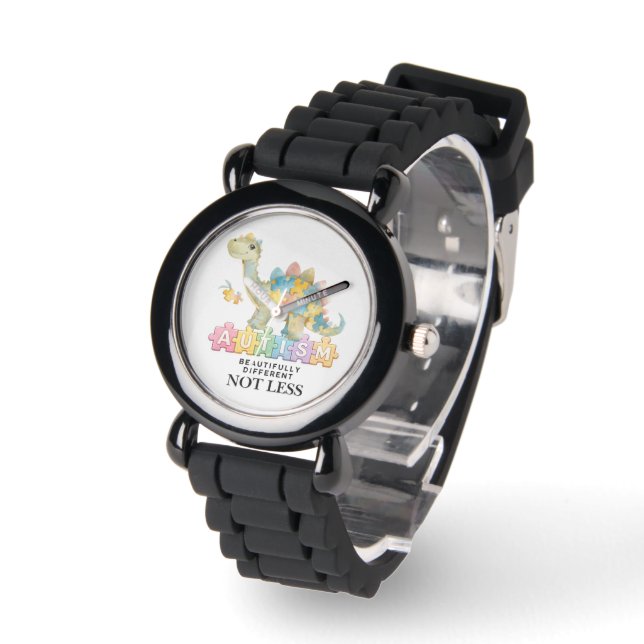 Colorful Dinosaur  | Autism Awareness  Watch (Angle)