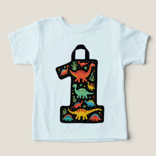 Colorful Dinosaur baby T-Shirt Toddler T-shirt