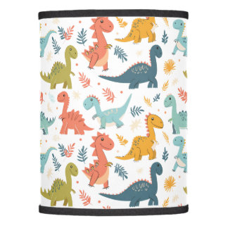 Colorful dinosaur cartoon cute pattern lamp shade