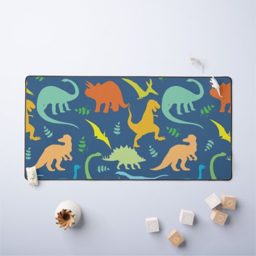 Colorful Dinosaur Desk Mat