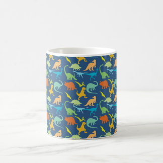 Colorful Dinosaur Pattern Coffee Mug