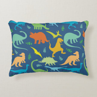 Colorful Dinosaur Pattern Decorative Pillow
