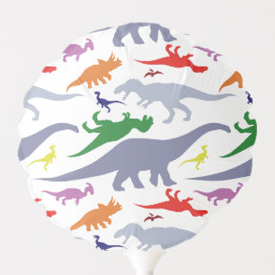Colorful Dinosaur Pattern (Light) Balloon